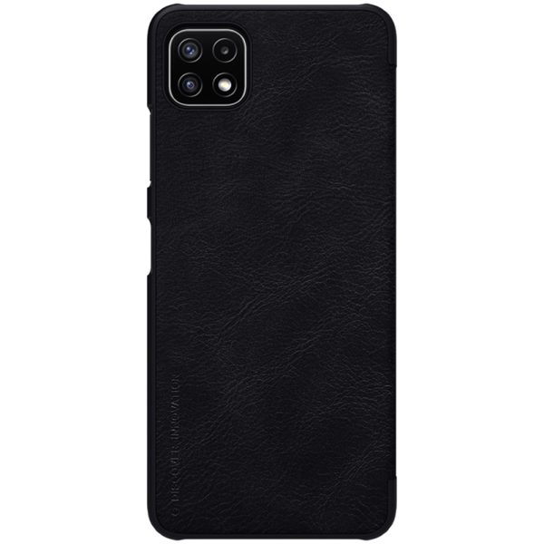 Husa carte compatibila cu Samsung Galaxy A22 5G, Leather Queen, Portofel intr-o protectie stilata, Design ultra-subtire, Negru2