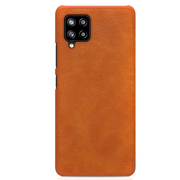 Husa carte compatibila cu Samsung Galaxy M12, Leather Queen, Portofel intr-o protectie stilata, Design ultra-subtire, Maro2