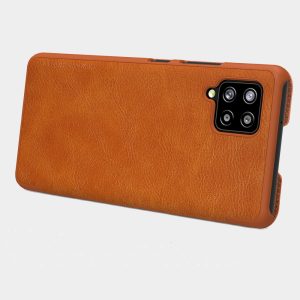 Husa carte compatibila cu Samsung Galaxy M12, Leather Queen, Portofel intr-o protectie stilata, Design ultra-subtire, Maro3