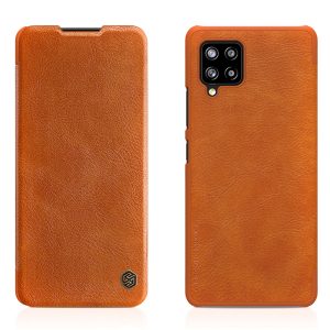 Husa carte compatibila cu Samsung Galaxy M12, Leather Queen, Portofel intr-o protectie stilata, Design ultra-subtire, Maro4