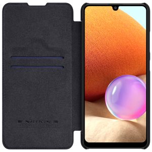 Husa carte compatibila cu Samsung Galaxy A32 4G, Leather Queen, Portofel intr-o protectie stilata, Design ultra-subtire, Negru3