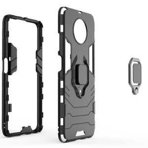 Husa Ring Shield compatibila cu Huawei Mate 40 Pro, Prevazuta cu inel de prindere, suport auto magnetic si stand, Negru3