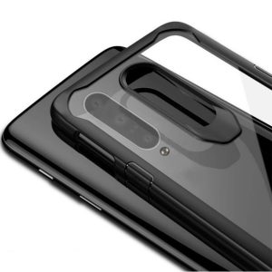 Husa Glazen Shockproof compatibila cu OnePlus 8, Air Cushioning, Protectie rafinata, Design dublu stratificat, Negru2