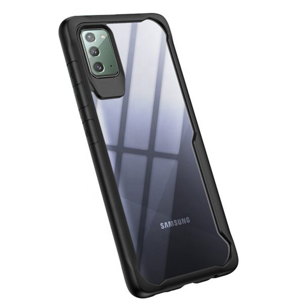 Husa Glazen Shockproof compatibila cu Samsung Galaxy A41, Air Cushioning, Protectie rafinata, Design dublu stratificat, Negru3