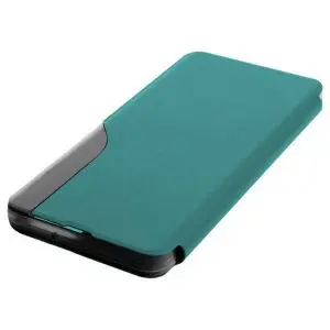 Husa carte Smart Look compatibila cu Samsung Galaxy S23 Ultra, Slim Flip, Window View, High-Class Design, Piele eco, Verde3