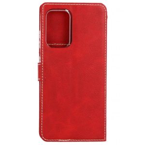 Husa carte compatibila cu Samsung Galaxy A72 5G, MCI Book, Flip stand, Tip portofel, Clapeta exterioara magnetica, Piele eco, Rosu2