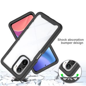 Husa 360 Max Defence compatibila cu iPhone 14 Pro, Protectie fata, spate si margini, Antisoc Comando, Design dublu stratificat, Folie de protectie inclusa, Negru