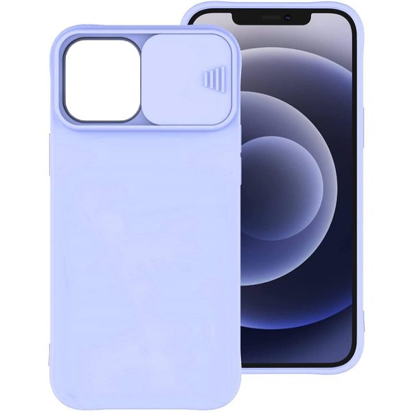 Husa compatibila cu Xiaomi Redmi Note 9 Pro, Comando CamSlider, Protectie intimitate si camera, Silicon Privacy Soft, Atingere fina, Antiamprente, Albastru