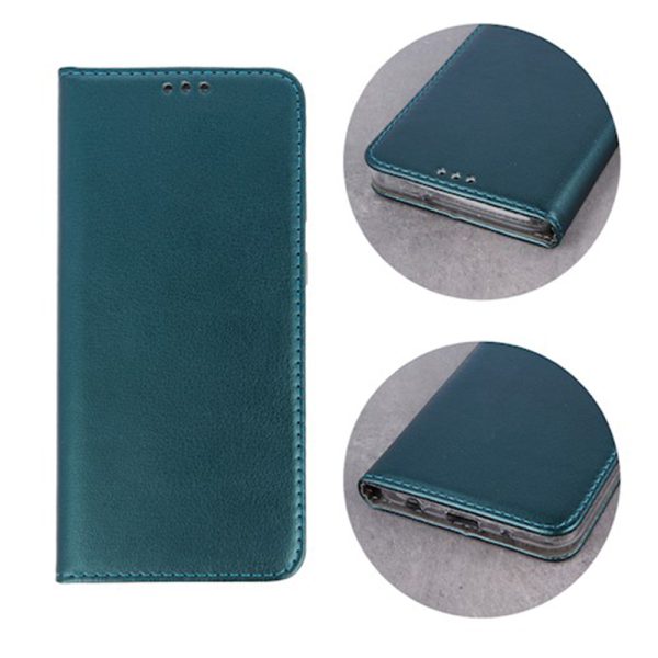 Husa carte compatibila cu Samsung Galaxy A04S, Comando Book, Inchidere magnetica, Buzunar interior pentru card, Flip stand, Protectie completa si practica, Verde inchis