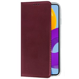 Husa carte compatibila cu Samsung Galaxy S24 Plus, Comando Book, Inchidere magnetica, Buzunar interior pentru card, Flip stand, Protectie completa si practica, Visiniu