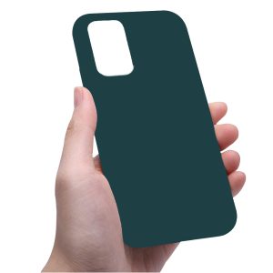 Husa compatibila cu Motorola Moto Edge 30, Soft Mousy TPU, Ultra Slim, Mata, Silicon flexibil, Stylish Protection, Verde inchis