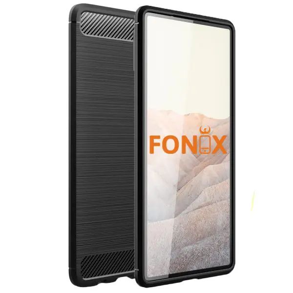 Husa Antisoc compatibila cu Xiaomi 13T, Carbon Essence, Comando Fonix, Airpocket-uri incorporate, Armura cu protectie la standarde militare, Negru