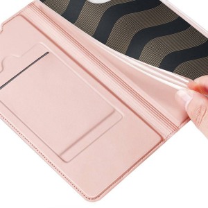 Husa carte compatibila cu Huawei P Smart 2021, Comando Skin Expert, Inchidere magnetica puternica, Buzunar interior pentru card, Protectie completa si eleganta, Piele eco, Roz3