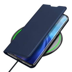 Husa carte compatibila cu Huawei P30 Lite, Comando Skin Expert, Inchidere magnetica puternica, Buzunar interior pentru card, Protectie completa si eleganta, Piele eco, Albastru5