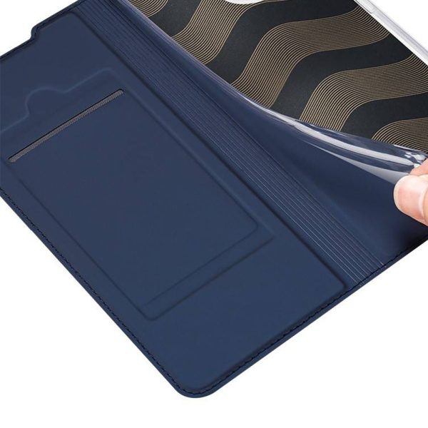 Husa carte compatibila cu Samsung Galaxy A33 5G, Comando Skin Expert, Inchidere magnetica puternica, Buzunar interior pentru card, Protectie completa si eleganta, Piele eco, Albastru3