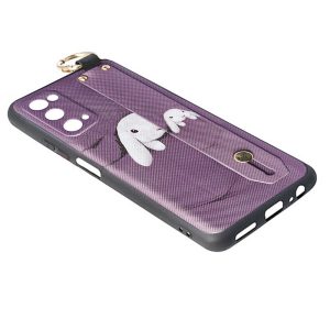 Husa Crossbody Pattern compatibila cu Samsung Galaxy S20 FE, Comando Fonix, Imprimeu grafic, Lant textil detasabil, Mov3