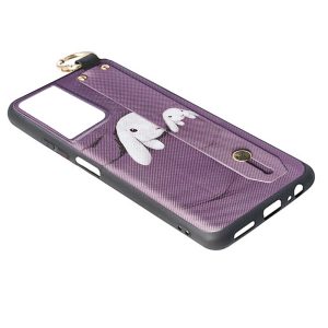 Husa Crossbody Pattern compatibila cu Samsung Galaxy S21 Ultra, Comando Fonix, Imprimeu grafic, Lant textil detasabil, Mov3