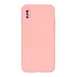 Husa Safe Flex compatibila cu iPhone 8, Comando Fonix, Design Slim flexibil, Interior captusit cu microfibra, Anti shock, Silicon moale, Textura cu finisaj mat/fin, Antiaderent, Roz