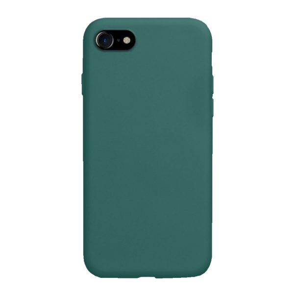 Husa Safe Flex compatibila cu iPhone SE 2/ SE 2020, Comando Fonix, Design Slim flexibil, Interior captusit cu microfibra, Anti shock, Silicon moale, Textura cu finisaj mat/fin, Antiaderent, Verde inchis