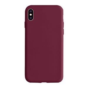 Husa Safe Flex compatibila cu iPhone X/XS, Comando Fonix, Design Slim flexibil, Interior captusit cu microfibra, Anti shock, Silicon moale, Textura cu finisaj mat/fin, Antiaderent, Visiniu