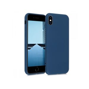 Husa Safe Flex compatibila cu iPhone X/XS, Comando Fonix, Design Slim flexibil, Interior captusit cu microfibra, Anti shock, Silicon moale, Textura cu finisaj mat/fin, Antiaderent, Albastru2