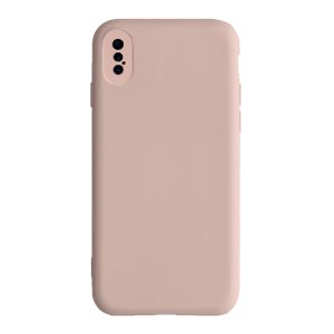 Husa Safe Flex compatibila cu iPhone X/XS, Comando Fonix, Design Slim flexibil, Interior captusit cu microfibra, Anti shock, Silicon moale, Textura cu finisaj mat/fin, Antiaderent, Crem