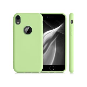 Husa Safe Flex compatibila cu iPhone XR, Comando Fonix, Design Slim flexibil, Interior captusit cu microfibra, Anti shock, Silicon moale, Textura cu finisaj mat/fin, Antiaderent, Verde deschis3