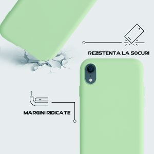 Husa Safe Flex compatibila cu iPhone XS Max, Comando Fonix, Design Slim flexibil, Interior captusit cu microfibra, Anti shock, Silicon moale, Textura cu finisaj mat/fin, Antiaderent, Verde deschis5