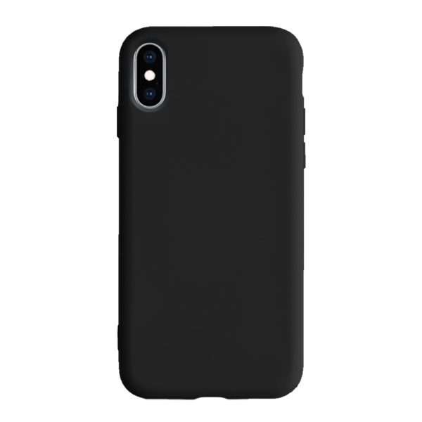 Husa Safe Flex compatibila cu iPhone XS Max, Comando Fonix, Design Slim flexibil, Interior captusit cu microfibra, Anti shock, Silicon moale, Textura cu finisaj mat/fin, Antiaderent, Negru