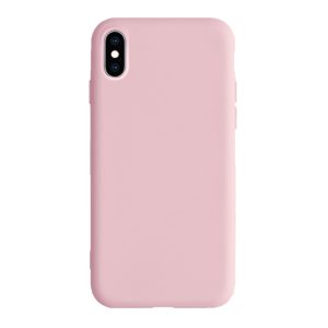 Husa Safe Flex compatibila cu iPhone XS Max, Comando Fonix, Design Slim flexibil, Interior captusit cu microfibra, Anti shock, Silicon moale, Textura cu finisaj mat/fin, Antiaderent, Roz