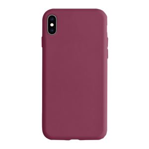 Husa Safe Flex compatibila cu iPhone XS Max, Comando Fonix, Design Slim flexibil, Interior captusit cu microfibra, Anti shock, Silicon moale, Textura cu finisaj mat/fin, Antiaderent, Marsala