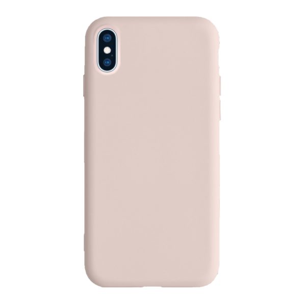 Husa Safe Flex compatibila cu iPhone XS Max, Comando Fonix, Design Slim flexibil, Interior captusit cu microfibra, Anti shock, Silicon moale, Textura cu finisaj mat/fin, Antiaderent, Roz pudra