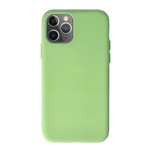 Husa Safe Flex compatibila cu iPhone 11 Pro, Comando Fonix, Design Slim flexibil, Interior captusit cu microfibra, Anti shock, Silicon moale, Textura cu finisaj mat/fin, Antiaderent, Verde masliniu