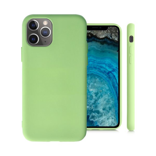 Husa Safe Flex compatibila cu iPhone 11 Pro, Comando Fonix, Design Slim flexibil, Interior captusit cu microfibra, Anti shock, Silicon moale, Textura cu finisaj mat/fin, Antiaderent, Verde masliniu3