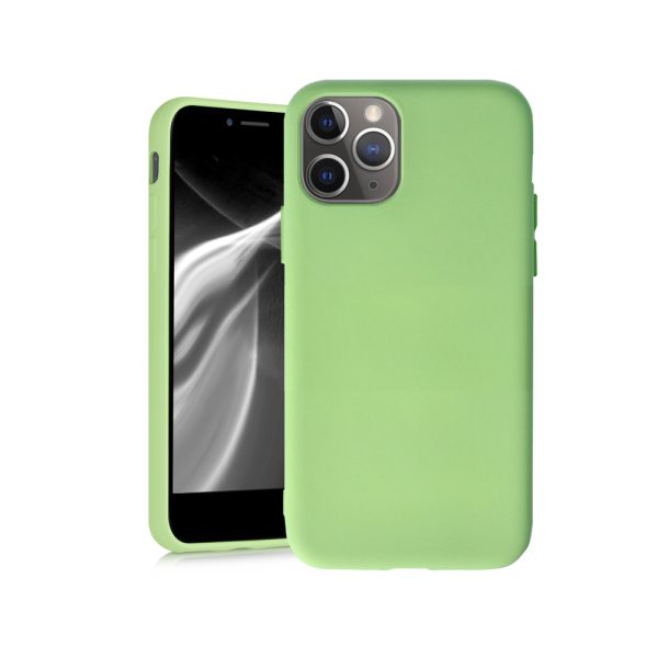 Husa Safe Flex compatibila cu iPhone 11 Pro Max, Comando Fonix, Design Slim flexibil, Interior captusit cu microfibra, Anti shock, Silicon moale, Textura cu finisaj mat/fin, Antiaderent, Verde masliniu2