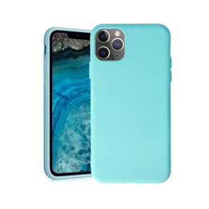 Husa Safe Flex compatibila cu iPhone 11 Pro Max, Comando Fonix, Design Slim flexibil, Interior captusit cu microfibra, Anti shock, Silicon moale, Textura cu finisaj mat/fin, Antiaderent, Turcoaz2