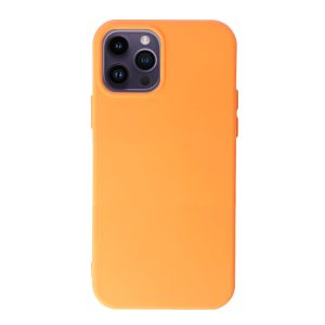 Husa Safe Flex compatibila cu iPhone 12 Pro, Comando Fonix, Design Slim flexibil, Interior captusit cu microfibra, Anti shock, Silicon moale, Textura cu finisaj mat/fin, Antiaderent, Portocaliu