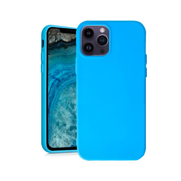 Husa Safe Flex compatibila cu iPhone 12 Pro, Comando Fonix, Design Slim flexibil, Interior captusit cu microfibra, Anti shock, Silicon moale, Textura cu finisaj mat/fin, Antiaderent, Albastru roial2