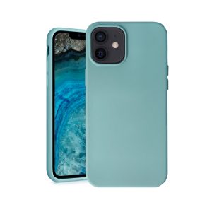 Husa Safe Flex compatibila cu iPhone 12 Mini, Comando Fonix, Design Slim flexibil, Interior captusit cu microfibra, Anti shock, Silicon moale, Textura cu finisaj mat/fin, Antiaderent, Albastru marin2