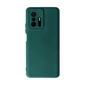 Husa Safe Flex compatibila cu Xiaomi 11T, Comando Fonix, Design Slim flexibil, Interior captusit cu microfibra, Anti shock, Silicon moale, Textura cu finisaj mat/fin, Antiaderent, Verde inchis