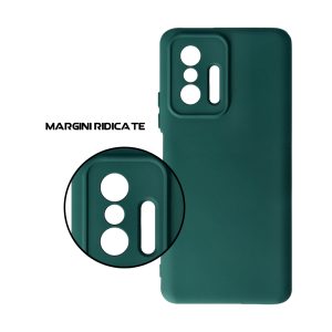 Husa Safe Flex compatibila cu Xiaomi 11T, Comando Fonix, Design Slim flexibil, Interior captusit cu microfibra, Anti shock, Silicon moale, Textura cu finisaj mat/fin, Antiaderent, Verde inchis4