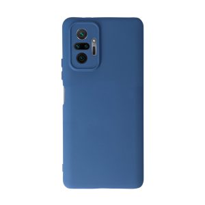 Husa Safe Flex compatibila cu Xiaomi Redmi Note 10 Pro 4G, Comando Fonix, Design Slim flexibil, Interior captusit cu microfibra, Anti shock, Silicon moale, Textura cu finisaj mat/fin, Antiaderent, Albastru