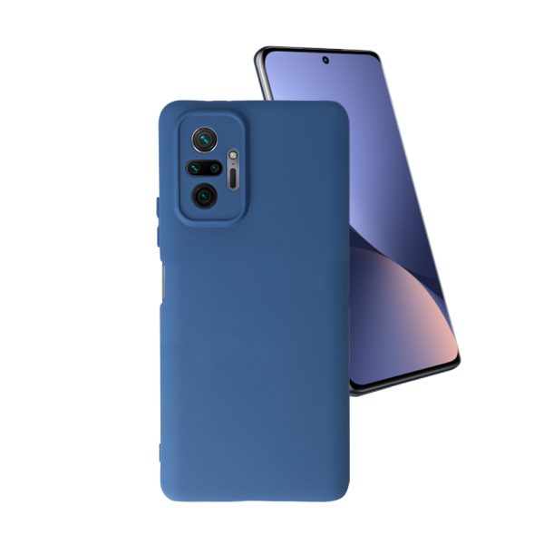 Husa Safe Flex compatibila cu Xiaomi Redmi Note 10 Pro 4G, Comando Fonix, Design Slim flexibil, Interior captusit cu microfibra, Anti shock, Silicon moale, Textura cu finisaj mat/fin, Antiaderent, Albastru2