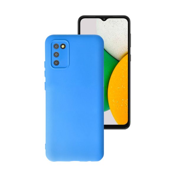 Husa Safe Flex compatibila cu Samsung Galaxy A02S/ M02S, Comando Fonix, Design Slim flexibil, Interior captusit cu microfibra, Anti shock, Silicon moale, Textura cu finisaj mat/fin, Antiaderent, Albastru safir2