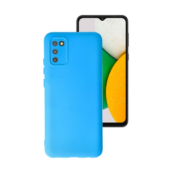 Husa Safe Flex compatibila cu Samsung Galaxy A02S/ M02S, Comando Fonix, Design Slim flexibil, Interior captusit cu microfibra, Anti shock, Silicon moale, Textura cu finisaj mat/fin, Antiaderent, Albastru roial2