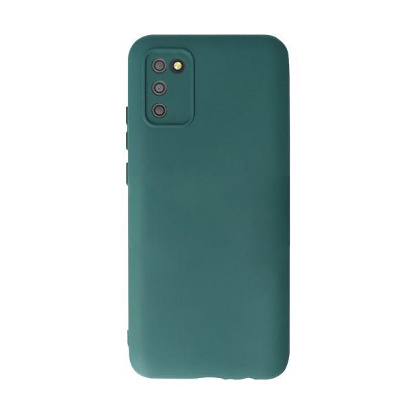 Husa Safe Flex compatibila cu Samsung Galaxy A02S/ M02S, Comando Fonix, Design Slim flexibil, Interior captusit cu microfibra, Anti shock, Silicon moale, Textura cu finisaj mat/fin, Antiaderent, Verde inchis