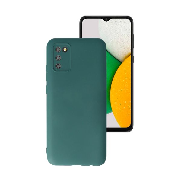 Husa Safe Flex compatibila cu Samsung Galaxy A02S/ M02S, Comando Fonix, Design Slim flexibil, Interior captusit cu microfibra, Anti shock, Silicon moale, Textura cu finisaj mat/fin, Antiaderent, Verde inchis2