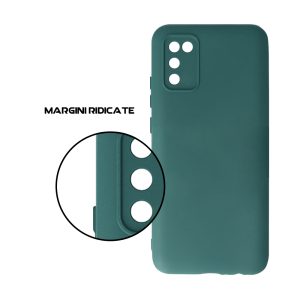 Husa Safe Flex compatibila cu Samsung Galaxy A02S/ M02S, Comando Fonix, Design Slim flexibil, Interior captusit cu microfibra, Anti shock, Silicon moale, Textura cu finisaj mat/fin, Antiaderent, Verde inchis4