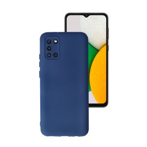 Husa Safe Flex compatibila cu Samsung Galaxy A31, Comando Fonix, Design Slim flexibil, Interior captusit cu microfibra, Anti shock, Silicon moale, Textura cu finisaj mat/fin, Antiaderent, Albastru2