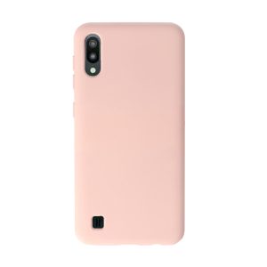 Husa Safe Flex compatibila cu Samsung Galaxy A10/ M10, Comando Fonix, Design Slim flexibil, Interior captusit cu microfibra, Anti shock, Silicon moale, Textura cu finisaj mat/fin, Antiaderent, Roz pudra